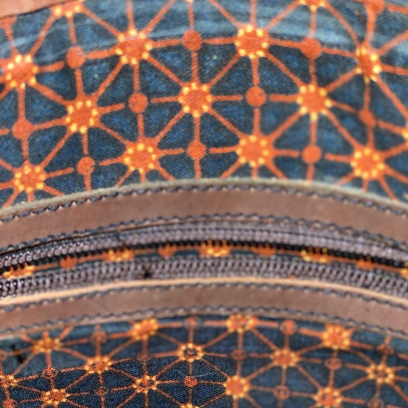 70s Vintage Basket Weaved & Leather Trim Handbag - Picture 8 of 9